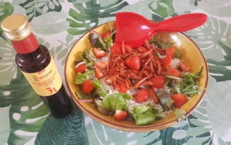 Maaltijdsalade met zomerkoninkjes